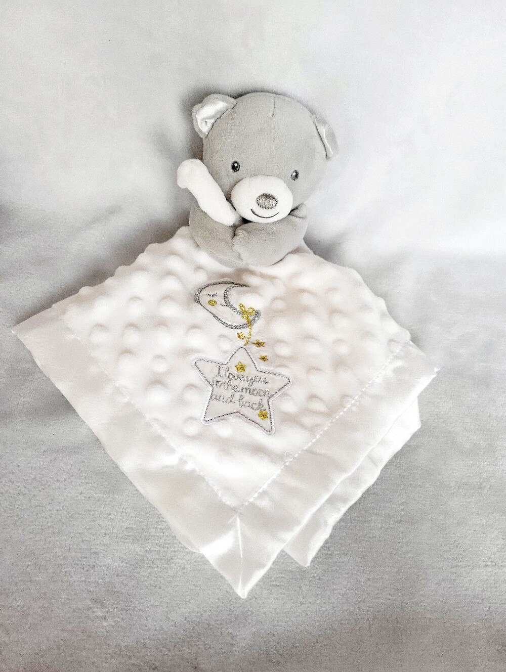 Baby Starters Bear Security Blanket - I Love You To The Moon & Back 15"